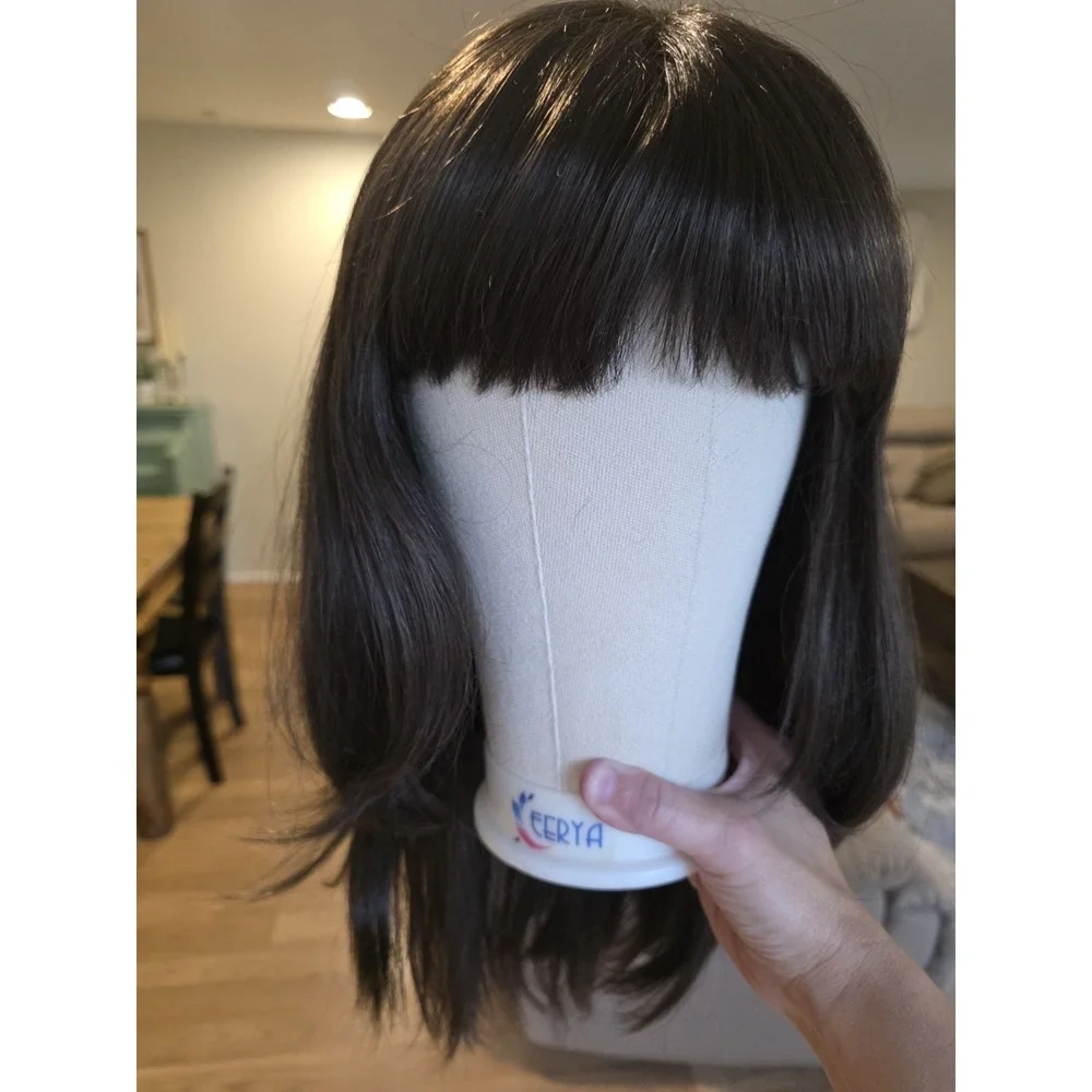 Noriko Wig Long Brunette With Fringe 1621 Justine Dark Chocolate W/box Synthetic